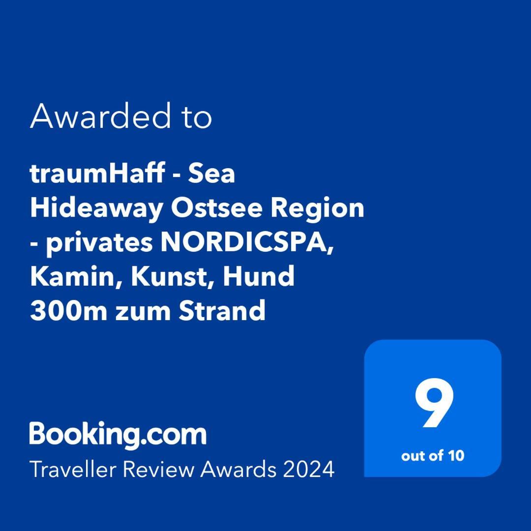 Traumhaff - Sea Hideaway Ostsee Region - Privates Nordicspa, Kamin, Kunst, Hund 300M Zum Strand Luckow  Exterior foto